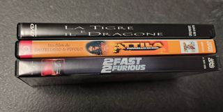 3 DVD: Fast & Furious, Attila, Tigre e Dragone