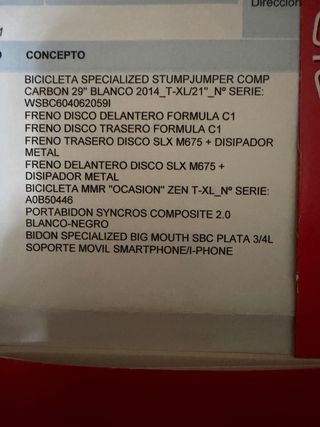 Bicicleta Specialized Talla XL