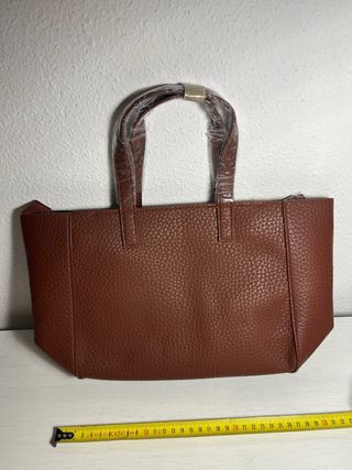 Bolso de mano marrón, 2 en 1
