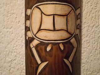 Figura ritual africana unica, tallada en madera