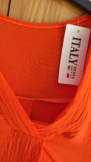 Blusa naranja talla única
