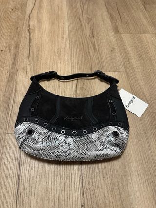 Bolso Desigual serpiente negro multicolor