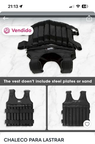 Chaleco Lastre Gimnasio