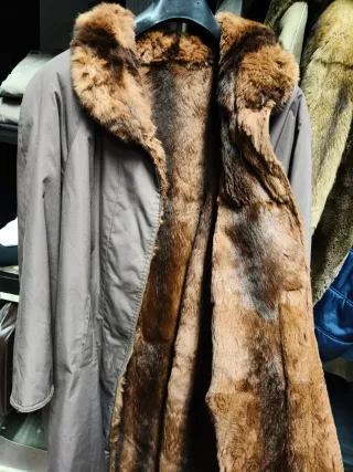 Cappotto impermeabile con pelliccia