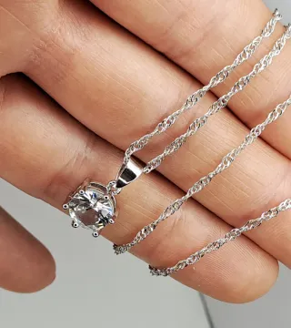 Collana Argento S925 con Zircone