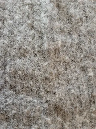 Jersey Angora Mango Talla M Gris