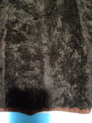 Giubbotto scamosciato con ecopelliccia