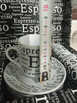 Juego de tazas Espresso sin estrenar