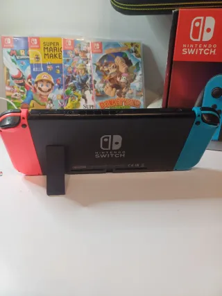 Nintendo Switch+4 Joy-Con sin drift+128 GB+4 juego