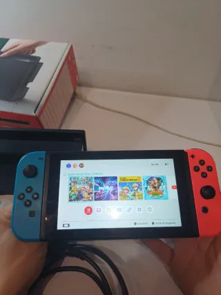 Nintendo Switch+4 Joy-Con sin drift+128 GB+4 juego