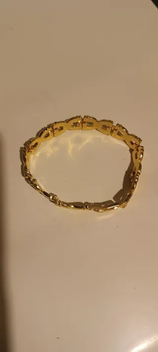 3 Pulseras Chapado en Oro