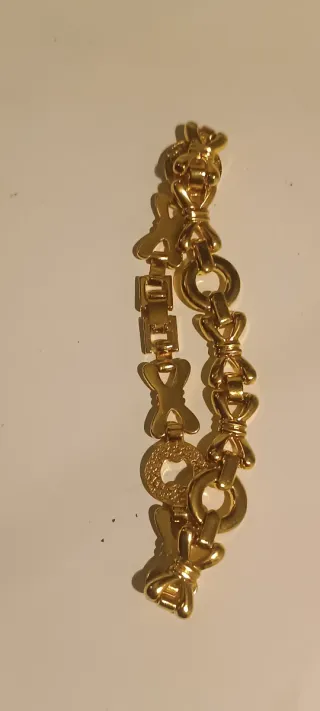 3 Pulseras Chapado en Oro