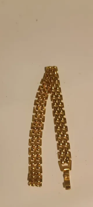 3 Pulseras Chapado en Oro