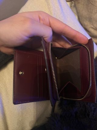 Monedero Massimo Dutti Granate
