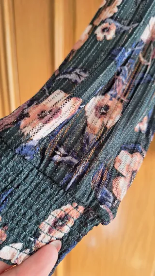 Blusa Blusa floral verde multicolor