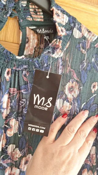 Blusa Blusa floral verde multicolor