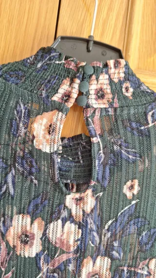 Blusa Blusa floral verde multicolor