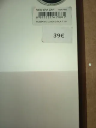 Gorra LA New Era Negra Talla  1/8