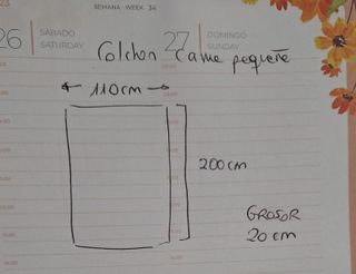 Cama con somier y colchón