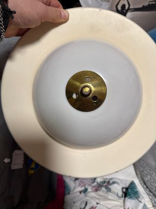 Lámpara náutica vintage roja y blanca