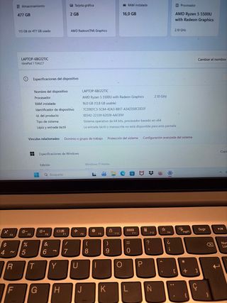 Ordenador portátil Lenovo Perfecto estado