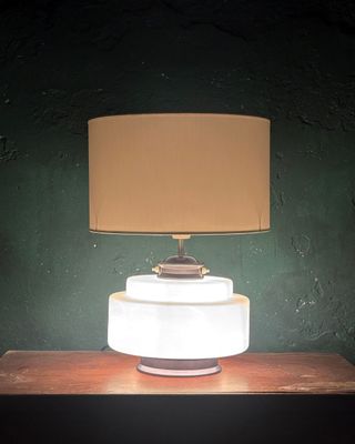 Lampada da tavolo Mid Century vetro soffiato