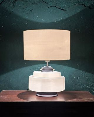 Lampada da tavolo Mid Century vetro soffiato