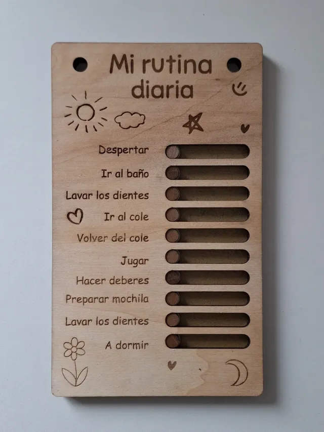 Tablero Rutina Diaria Infantil