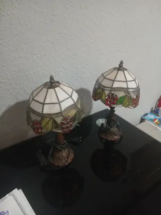 Lámpara Tiffany Vidrio y Metal