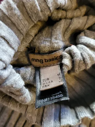 Jersey Mango cuello alto gris Talla M