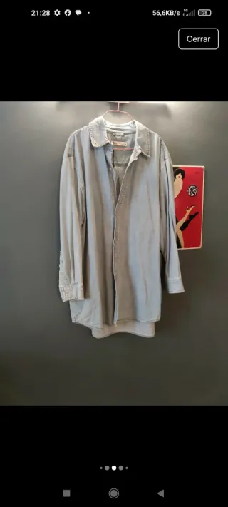 Camisa vaquera Zara XL