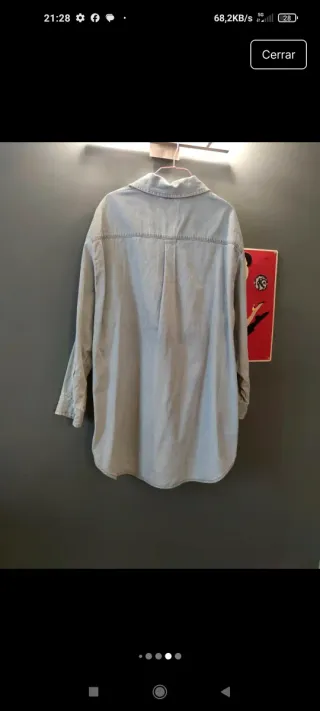 Camisa vaquera Zara XL