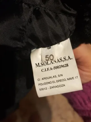 Parka forrada gris talla 50