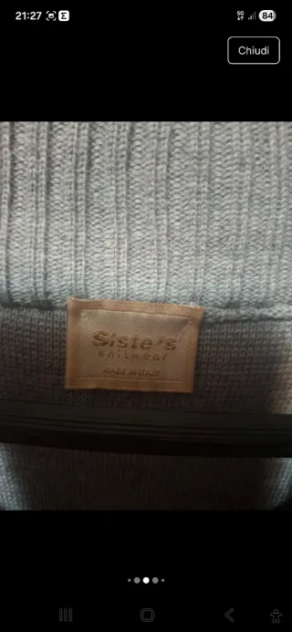 Cappotto in lana grigio taglia unica