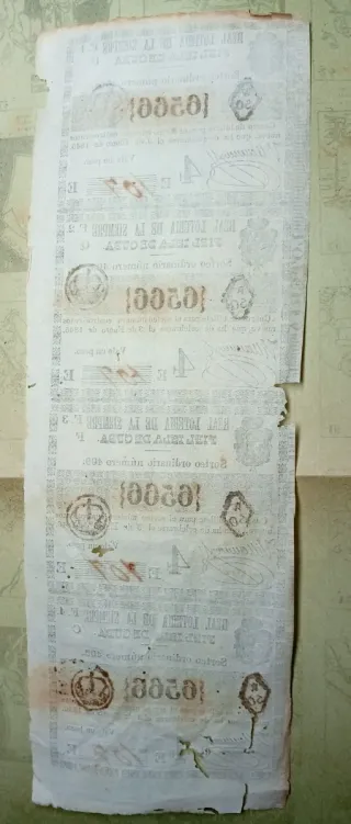 1846 Lotería Real de Cuba