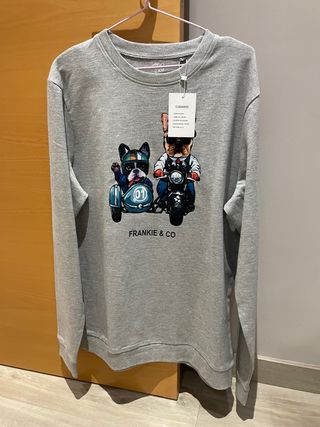 Sudadera Frankie & Co Talla L Gris