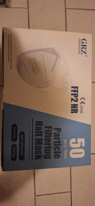 Mascherine FFP2 50 pezzi imbustate singolarmente