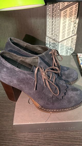 Zapatos Alpeteam Mujer Talla 38 Azul/Marrón