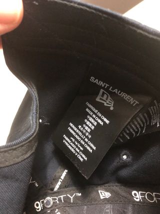 Gorra Saint Laurent YSL Azul