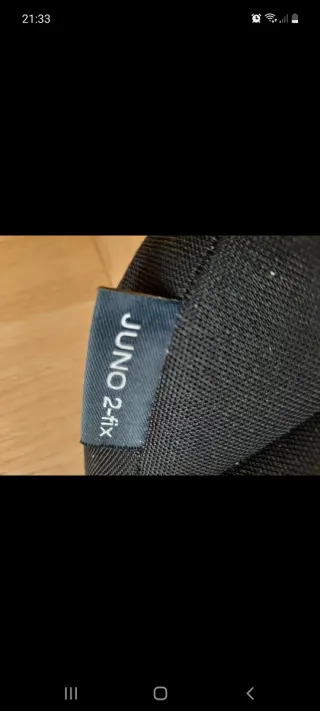 Seggiolino auto Cybex Juno 2-Fix Nero