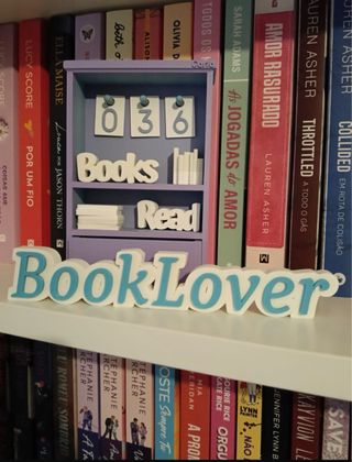 Placa Decorativa BookLover 3D