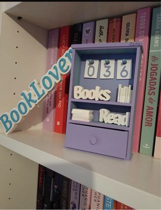 Placa Decorativa BookLover 3D