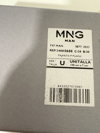 Pajarita azul marino MANGO