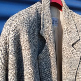 Cappotto Vintage Oversize Beige/Grigio