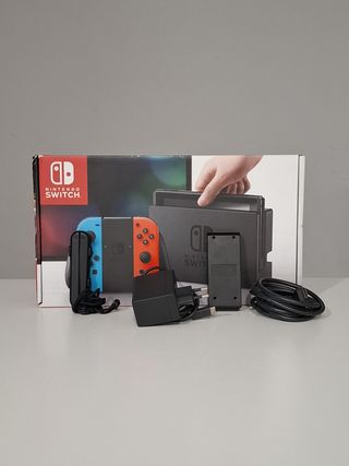COMPLETA Nintendo Switch V2 Azul y Roja