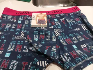 3 Calzoncillos Uomo Talla L Estampados