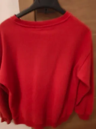 Sudadera Zara Roja con Lentejuelas Talla 13-14