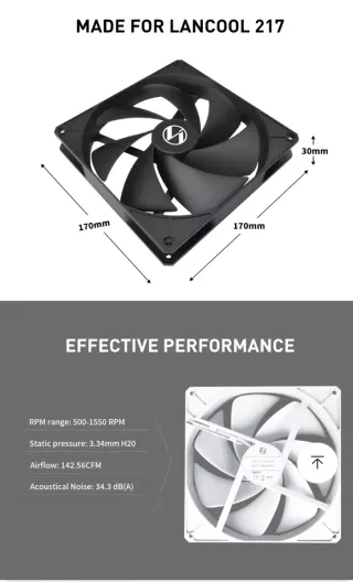 Ventola PC Lian Li 170mm Lancool 217