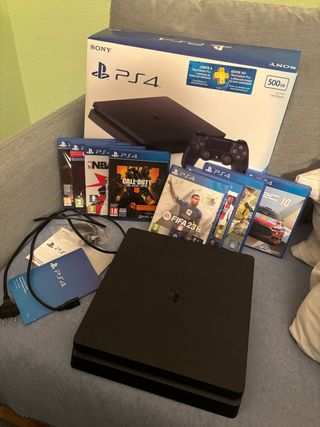 PS4 Slim 500GB + Lote de Juegos