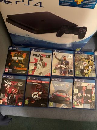 PS4 Slim 500GB + Lote de Juegos